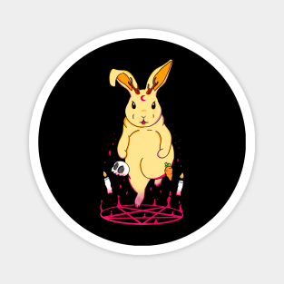 Summoning Cute Jackalope Yellow Magnet